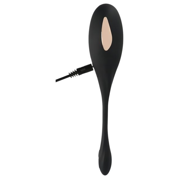 XOUXOU - bezvadu vibrojošā ola ar elektro stimulāciju melna