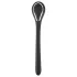 Penīsa plug dilatators - akumulatora vibrācijas dilatators (1 cm, melns)