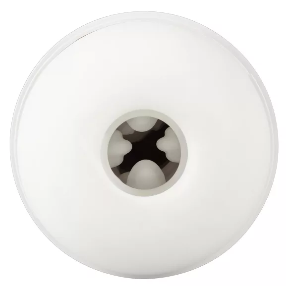 Stroker masturbators ar akumulatoru, vakuuma un vibrācijas funkcija, balts