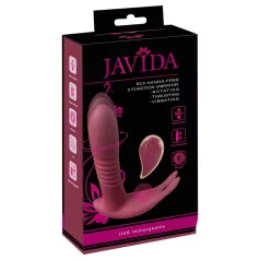   Javida RC - klitora vibrators ar radio vadību 3 funkcijas sarkans