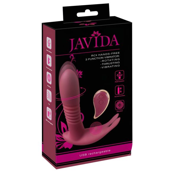 Javida RC – radio vadības klitora vibrators ar 3 funkcijām (sarkans)