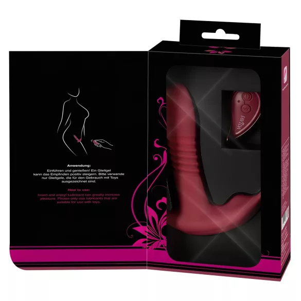 Javida RC - klitora vibrators ar radio vadību 3 funkcijas sarkans