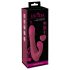 Javida - radio vadības rotējošs vibrators ar klitora stimulatoru (sarkans)