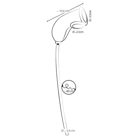 You2Toys Piss Play uzmava vīriešiem ar izvada kanālu caurspīdīga