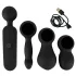 Couples Choice - pāra vibrators ar uzsildīšanu, uzlādējams, melns