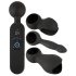 Pāru izvēle - akumulators, sildošs masieris vibrators (melns)