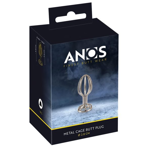 ANOS Metāls (2,8cm) - tērauda anālais aizbāznis (sudrabs)