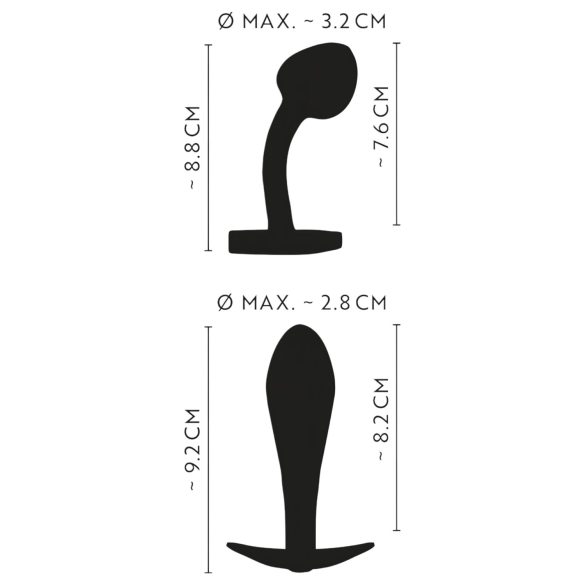 ANOS metāla anālo atslāgu komplekts, rainbow, 2 gab.