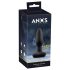 ANOS - uzlādējams, ūdensnecaurlaidīgs anālais vibrators (melns)