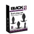 Black Velvets - anālais vibratora komplekts akumulators 3 daļas melns