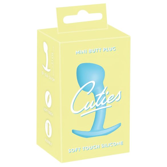 Cuties Mini anālais rotaļu instruments - silikons, zils (2,6cm)
