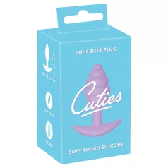   Cuties Mini Butt Plug - silikona anālais aizbāznis (violets, 2,8 cm)