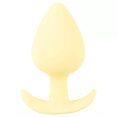   Cuties Mini anālais aizbāznis - silikona anālais plug (dzeltens, 3,1 cm)