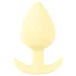 Cuties Mini anālais aizbāznis - silikona anālais plug (dzeltens, 3,1 cm)