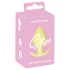 Cuties Mini anālais aizbāznis - silikona anālais plug (dzeltens, 3,1 cm)