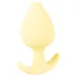 Cuties Mini anālais aizbāznis - silikona anālais plug (dzeltens, 3,1 cm)