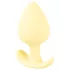 Cuties Mini anālais aizbāznis - silikona anālais plug (dzeltens, 3,1 cm)