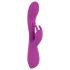 Javida Pērļojošais Trusītis - 3 motoru vibrators ar klitora stimulatoru (violets)