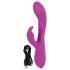 Javida Pērļojošais Trusītis - 3 motoru vibrators ar klitora stimulatoru (violets)