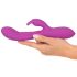 Javida Pērļojošais Trusītis - 3 motoru vibrators ar klitora stimulatoru (violets)