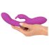 Javida Pērļojošais Trusītis - 3 motoru vibrators ar klitora stimulatoru (violets)