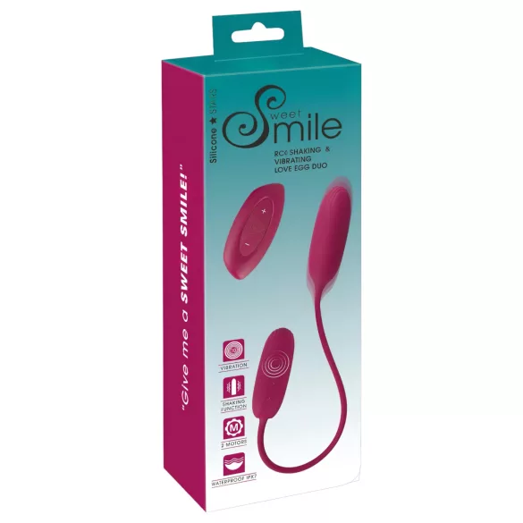 Smile Love Egg Duo vibrējošā ola anālai un vaginālai stimulācijai