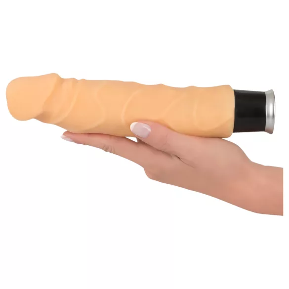 Nature Skin - realistisks vibrators ar ādas efektu, bēšs, 23 cm