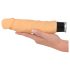 Dabīga āda - reālistisks vibrators - dabīgs (23cm)
