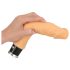 Dabīga āda - reālistisks vibrators - dabīgs (23cm)