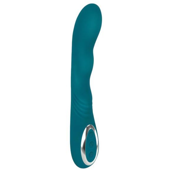SMILE - akumulatora ūdensizturīgs G-punkta vibrators (zaļš)