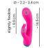 You2Toys krāsains - uzlādējams, ūdensnecaurlaidīgs klitora vibrators (rozā)