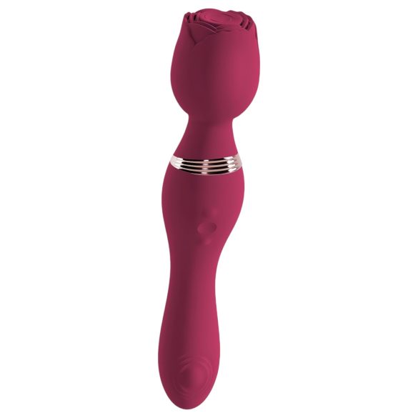 You2Toys Rosenrot - bezvadu rozes formas masāžas vibrators (sarkans)