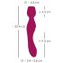You2Toys Rosenrot - bezvadu rozes formas masāžas vibrators (sarkans)