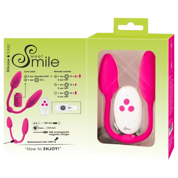 Sweet Smile - RC Dubultās geišas bumbiņas (rozā)