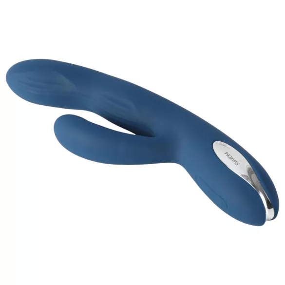 Svakom Aylin - akumulators vibrators ar klitora stimulatoru zilā krāsā