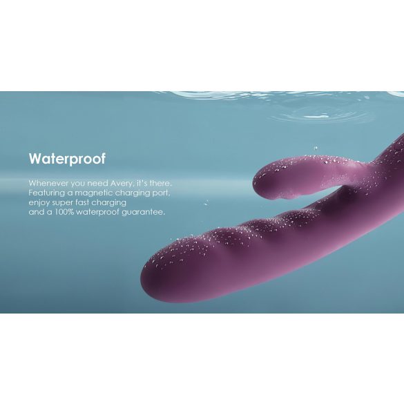 Svakom Avery - vibrators ar klitori stimulāciju, uzlādējams, violets