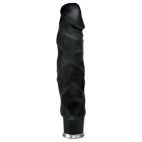 Nature Skin - dzīvībasveida vibrators (melns, 22 cm)