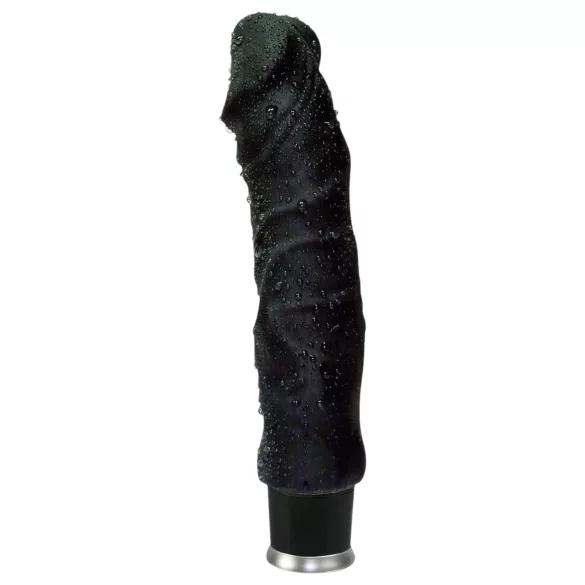 Nature Skin - dzīvībasveida vibrators (melns, 22 cm)