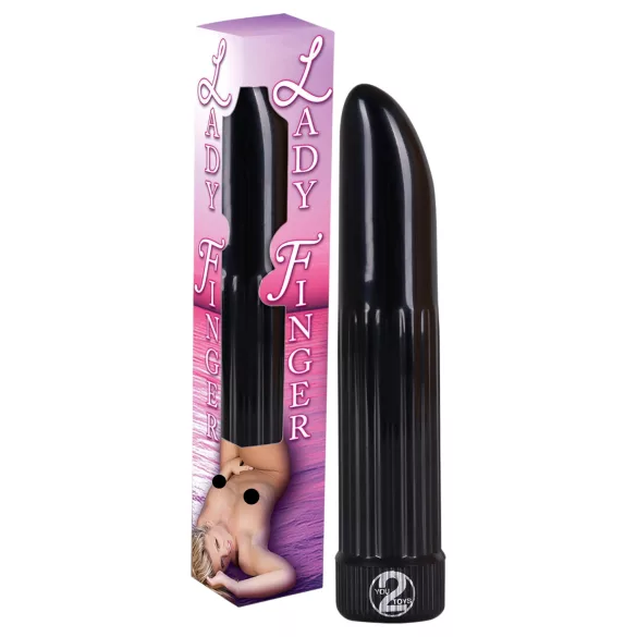 You2Toys - vibrator sievietēm Lady Finger melns