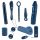 You2Toys - Midnight Blue - vibratora komplekts (9 daļas)