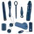 You2Toys - Midnight Blue - vibratora komplekts (9 daļas)
