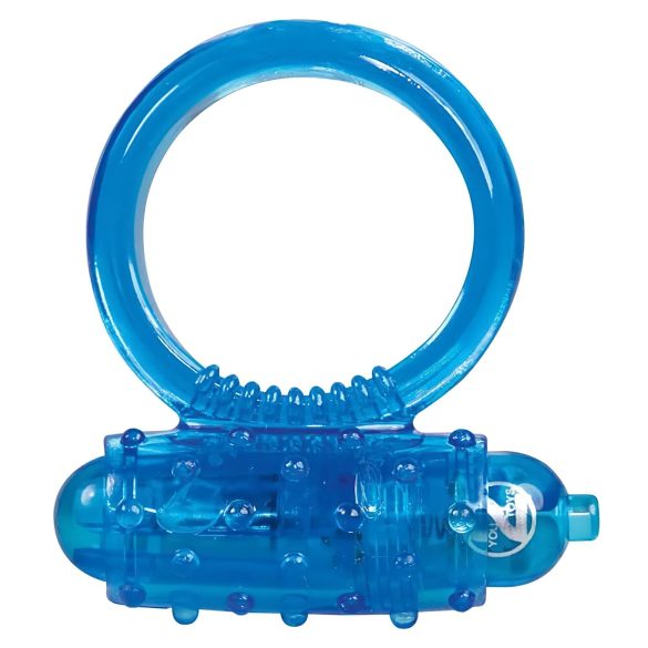 You2Toys - silikona vibrējošs dzimumlocekļa gredzens (zils)