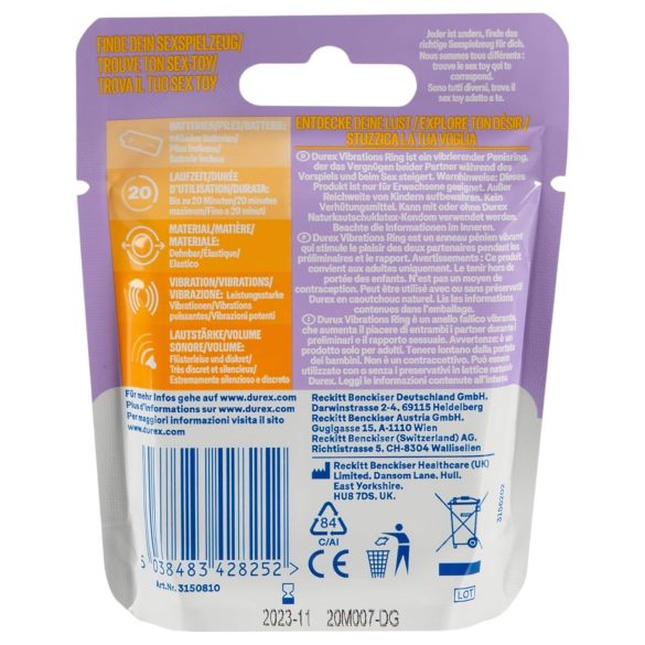 Durex - vibrācijas gredzens