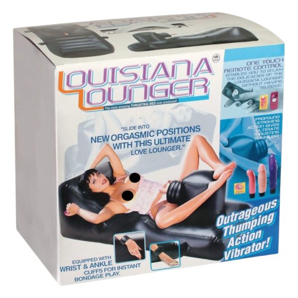 Luiziānas Atpūtas Krēsls - Seksa Mašīna ar Iebūvētu Vibratoru (Melns)