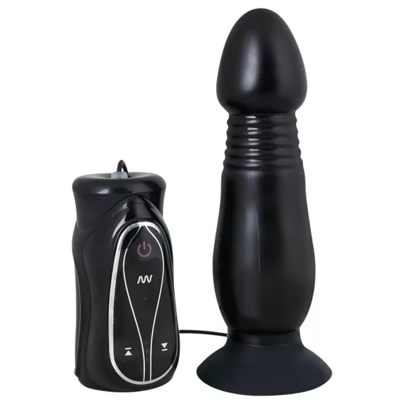 You2Toys - anālais vibrators ar stumdīšanas funkciju melns
