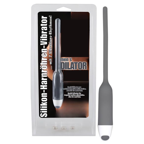 You2Toys - DILATOR - silikona urīnizvadkanāla vibrators - pelēks (6mm)