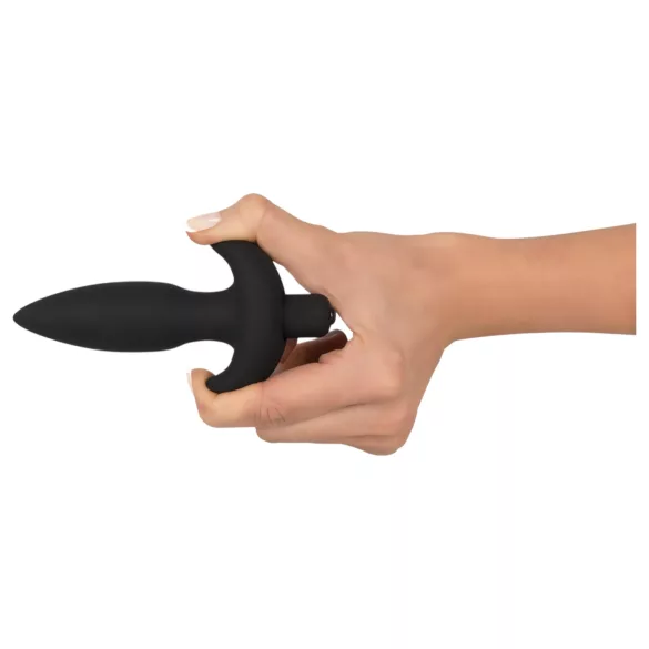 Black Velvets anālais vibrējošais plug maza izmēra