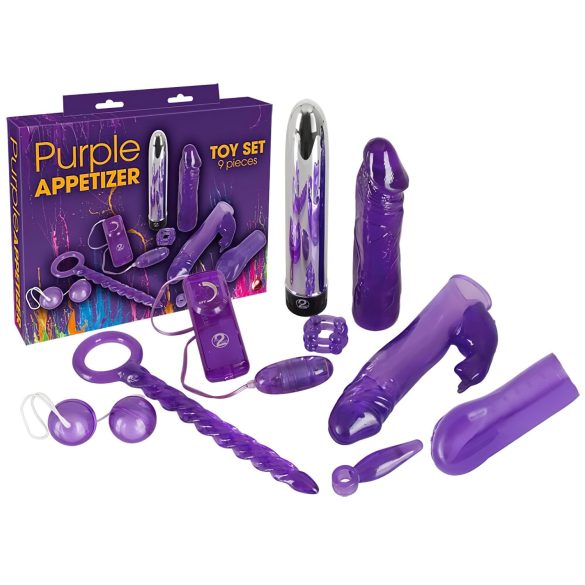 You2Toys - Violetais Saldums - vibrējošu rotaļlietu komplekts (9 daļas)