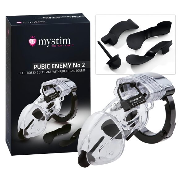 mystim Pubic Enemy No 2 - elektro dzimumlocekļa sprosts