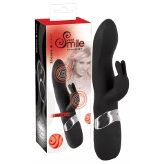 SMILE vibrators ar 2 motoriem USB uzlāde melns